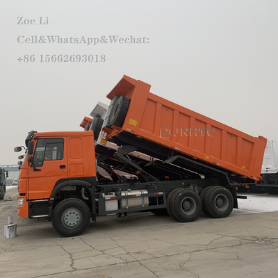 Sinotruk HOWO اليورو 2 يسار القيادة 6x4 371hp شاحنة قمامة بيضاء
