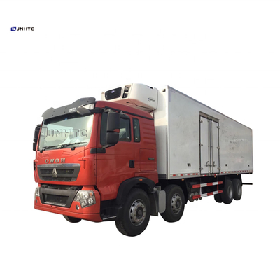 سينوتروك HOWO 45cbm مجمد ثلاجة 8x4 شاحنة تبريد 20 طن شاحنة تبريد ثقيلة