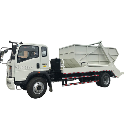 ذراع سوينغ هيدروليكي خفيف شاحنة قمامة صغيرة 4x2 3m3 5m3 Container