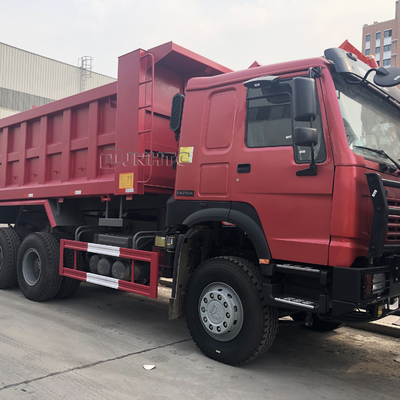 4 10 عجلات SINOTRUK HOWO Dump قلابة شاحنة Euro2 6x4