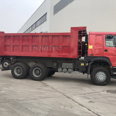 4 10 عجلات SINOTRUK HOWO Dump قلابة شاحنة Euro2 6x4