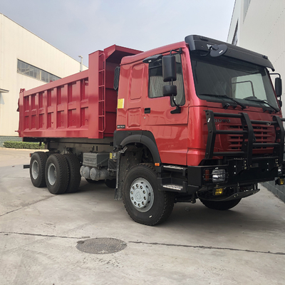 4 10 عجلات SINOTRUK HOWO Dump قلابة شاحنة Euro2 6x4