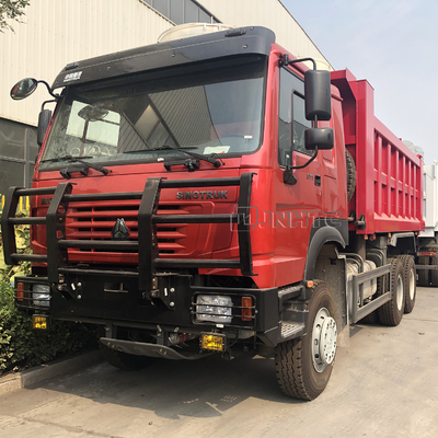 4 10 عجلات SINOTRUK HOWO Dump قلابة شاحنة Euro2 6x4