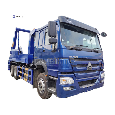 HOWO 6x4 12cbm 15cbm ذراع سوينغ هيدروليكي شاحنة لجمع القمامة Euro2 Euro3 حاوية صندوق قمامة