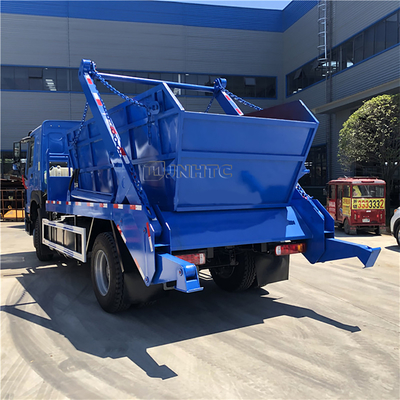 HOWO 6x4 12cbm 15cbm ذراع سوينغ هيدروليكي شاحنة لجمع القمامة Euro2 Euro3 حاوية صندوق قمامة