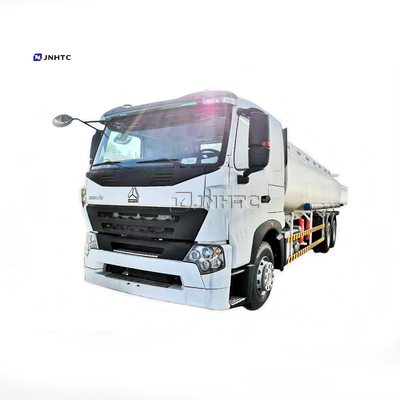 ساينو تراك HOWO A7 371hp شاحنة خزان وقود الزيت Euro2 Euro3 25000L 6x4