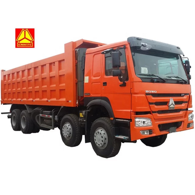 SINOTRUK HOWO 8X4 U Shape قلابة شاحنة في غانا تنزانيا زامبيا زيمبابوي