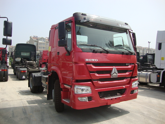 HOWO 4x2 Drive Prime Mover Truck 6 Wheeler 290HP 336HP سحب رأس