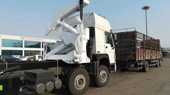 ساينو تراك هووا 8x4 شاحنة محمولة على رافعة مع Xcmg 37t رافعة جانبية Mqh37a