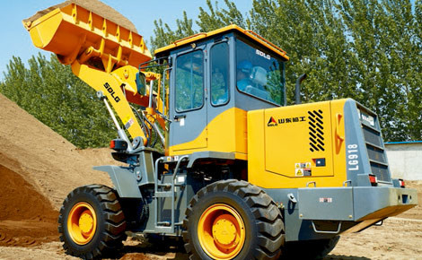 SDLG 1.8 طن 1cbm الجرافة الجرافة Lg918 لتحميل وتفريغ الرمال