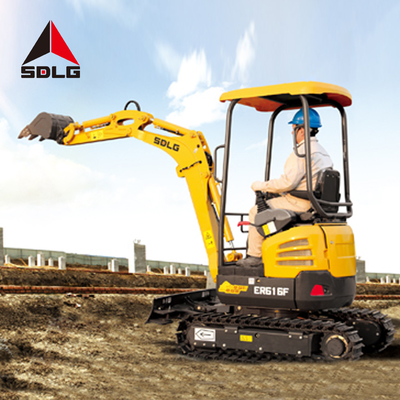 SDLG ER616F آلات البناء الثقيلة 1 طن حفارة صغيرة