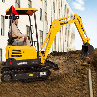 SDLG ER616F آلات البناء الثقيلة 1 طن حفارة صغيرة