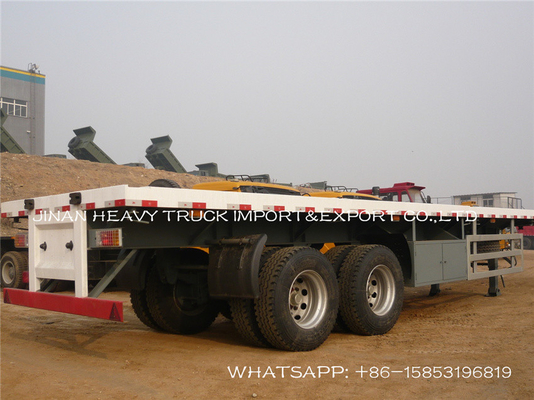 2 Axle 13/16 Ton Heavy Duty نصف مقطورات Fuwa Container نصف مقطورة 40ft