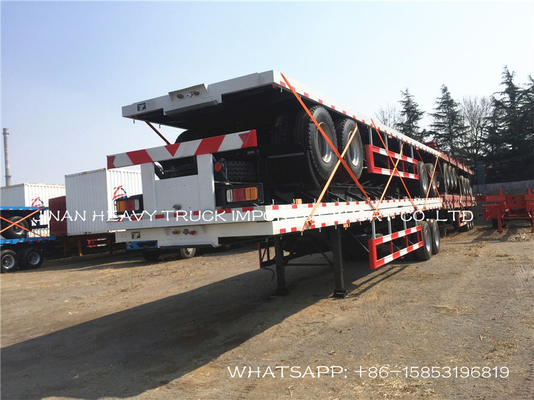 2 Axle 13/16 Ton Heavy Duty نصف مقطورات Fuwa Container نصف مقطورة 40ft