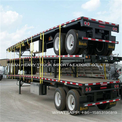 2 Axle 13/16 Ton Heavy Duty نصف مقطورات Fuwa Container نصف مقطورة 40ft