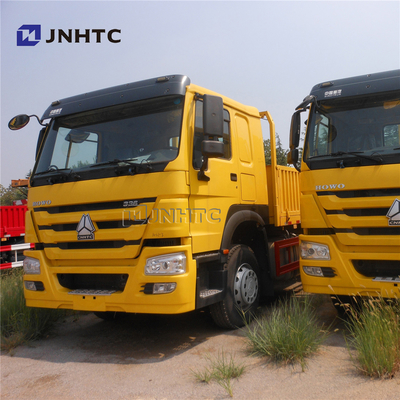 6X4 371HP شاحنة بضائع ثقيلة مسطحة بجدار جانبي