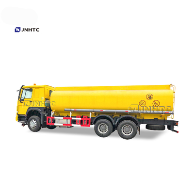 HOWO euro2 16cbm التزود بالوقود شاحنة ناقلة وقود 6 * 4 شاحنة صهريج