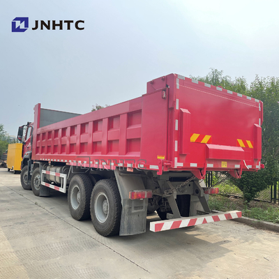 Sinotruk HOHAN 8x4 9.3m شاحنة قلابة ثقيلة جسم الشحن 12 عجلات Euro2 380hp