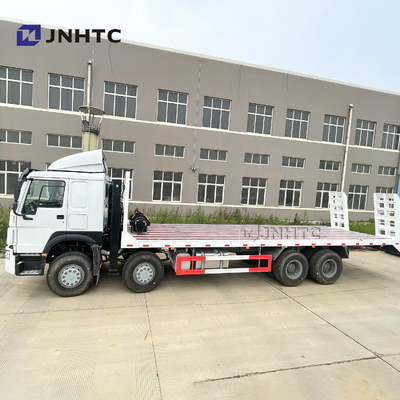 HOWO Cargo Truck For Eacavator Construction Machinery Transport مسطحة مقطورة