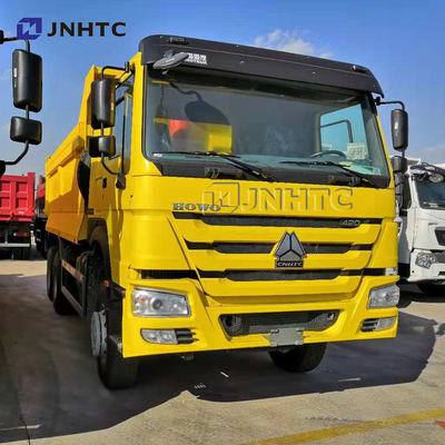 ساينو تراك HOWO 6 × 4 شاحنة قلابة شديدة التحمل ستون ساند 10 عجلات 30 طن 20 مكعب 420hp