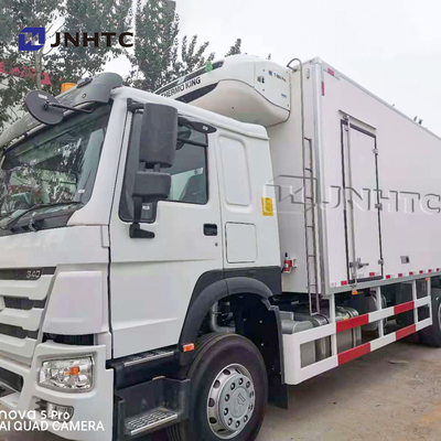 HOWO 6x4 حاوية تسليم شاحنة فريزر ثلاجة لقاح مبرد 20 طن