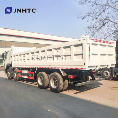 SINOTRUK HOWO 8X4 371hp صندوق شحن قابل للإزالة شاحنة قلابة مسطحة سرير صينية قلابة