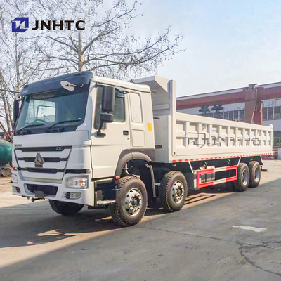 SINOTRUK HOWO 8X4 371hp صندوق شحن قابل للإزالة شاحنة قلابة مسطحة سرير صينية قلابة