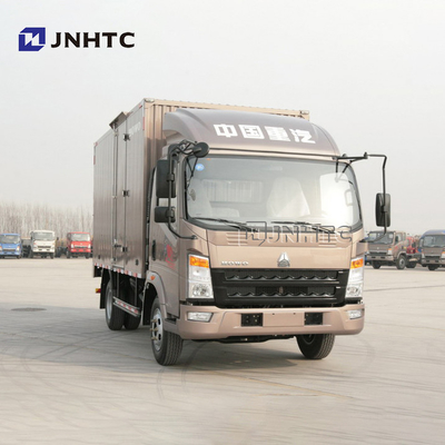 ساينو تراك HOWO 6 طن 116hp LHD Box Truck Van Cargo Truck