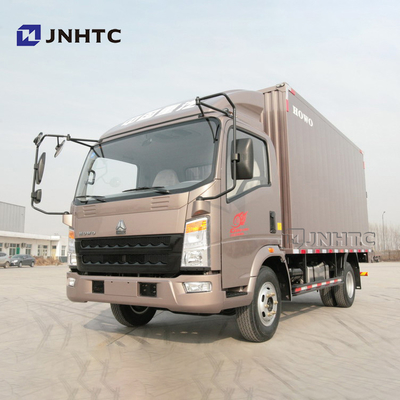 ساينو تراك HOWO 6 طن 116hp LHD Box Truck Van Cargo Truck