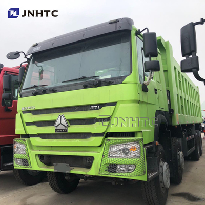 HOWO 8x4 371hp 30 مكعب 12 عجلات ذاتية التحميل شاحنة قلابة ثقيلة لبوتسوانا