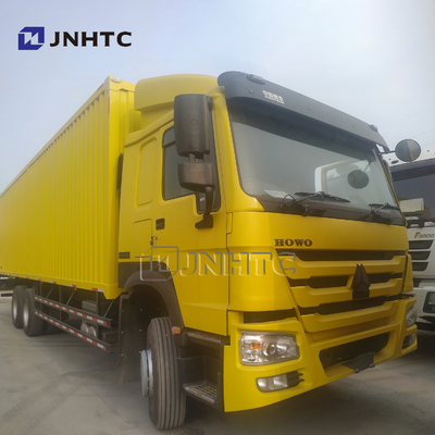 Sinotruk HOWO EURO2 Cargo Van Truck 10 Wheels A7 شاحنة نقل البضائع
