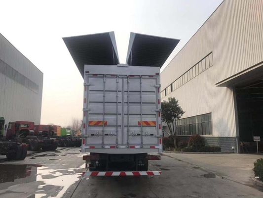 SINOTRUK HOWO A7 6X4 شاحنة بضائع ثقيلة Euro II 10 Wheeler Wing Van
