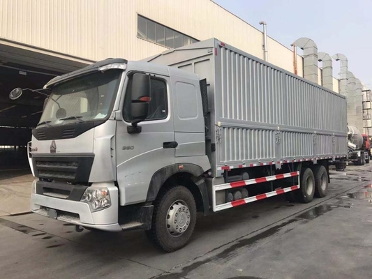 SINOTRUK HOWO A7 6X4 شاحنة بضائع ثقيلة Euro II 10 Wheeler Wing Van