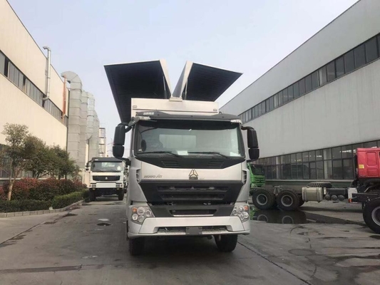 SINOTRUK HOWO A7 6X4 شاحنة بضائع ثقيلة Euro II 10 Wheeler Wing Van