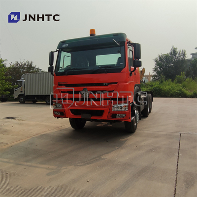 Howo Used Tractor Head Trailer 95 كم / ساعة 30 طن 6x6