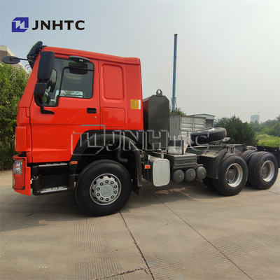 Howo Used Tractor Head Trailer 95 كم / ساعة 30 طن 6x6