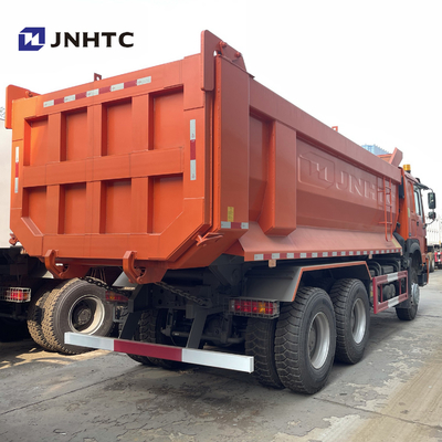 HOWO 6X4 371 Green 20 مكعب شاحنة قلابة ثقيلة مع ضوء إنذار جسم البضائع من النوع U