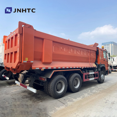 HOWO 6X4 371 Green 20 مكعب شاحنة قلابة ثقيلة مع ضوء إنذار جسم البضائع من النوع U