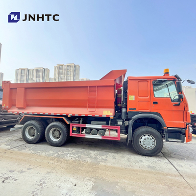 HOWO 6X4 371 Green 20 مكعب شاحنة قلابة ثقيلة مع ضوء إنذار جسم البضائع من النوع U