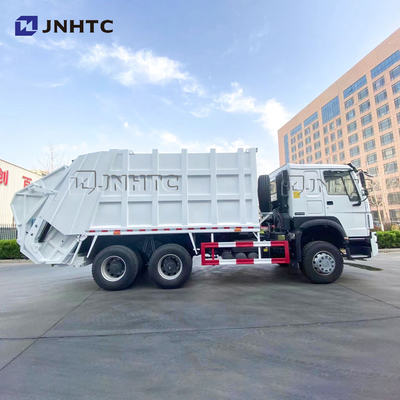 ساينو تراك هووا 6 × 4 شاحنة ضاغطة القمامة المتنقلة صندوق قمامة جمع القمامة 16m3 18m3