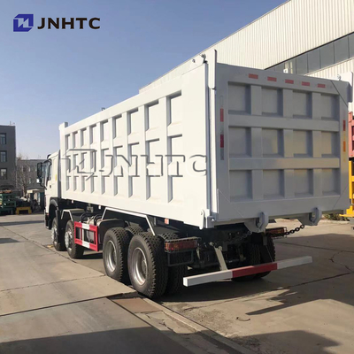 Sinotruk Howo Benz White Dump Truck 50T 12 wheel Right Hand Drive موديل جديد