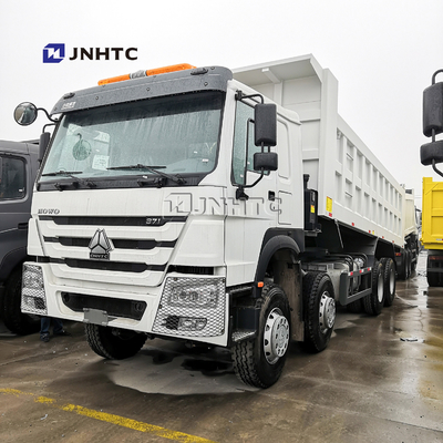 Sinotruk Howo Benz White Dump Truck 50T 12 wheel Right Hand Drive موديل جديد