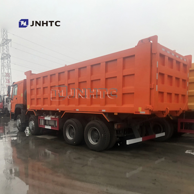HOWO 371hp 8X4 30cbm الثقيلة تفريغ شاحنة قلابة قلابة شاحنة هندسة البناء