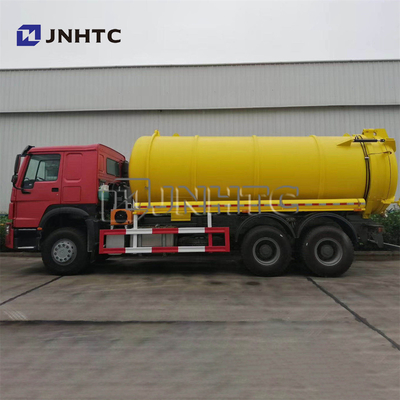 شاحنة الصرف الصحي HOWO Heavy Duty 6 Wheels 10cbm شاحنة شفط مياه الصرف الصحي