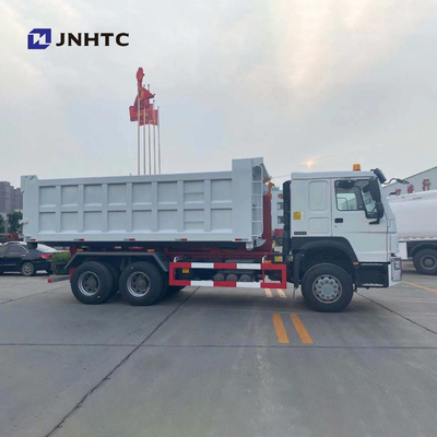 30T LHD ساينو تراك 6 × 4 10 عجلات هوو هوك رفع شاحنة لجمع القمامة