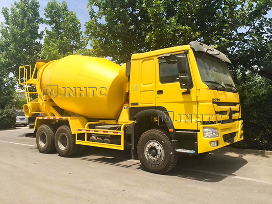 336hp ساينو تراك هوو شاحنة خلط الخرسانة 10M3 6x4 10 عجلات اليد اليسرى