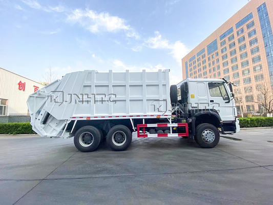 6 × 4 10 عجلات 16CBM النفايات الضاغطة شاحنة معلقة دلو