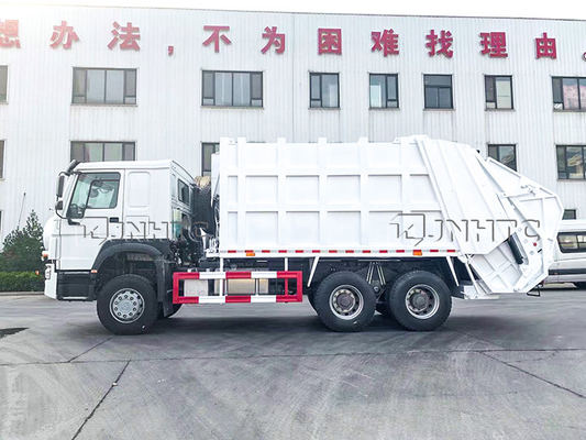 6 × 4 10 عجلات 16CBM النفايات الضاغطة شاحنة معلقة دلو