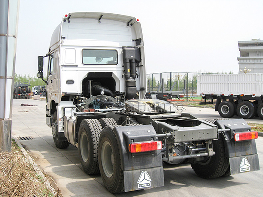 LHD Howo 6x4 10 Wheels Prime Mover Truck محرك ديزل 371hp 420hp