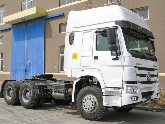 LHD Howo 6x4 10 Wheels Prime Mover Truck محرك ديزل 371hp 420hp